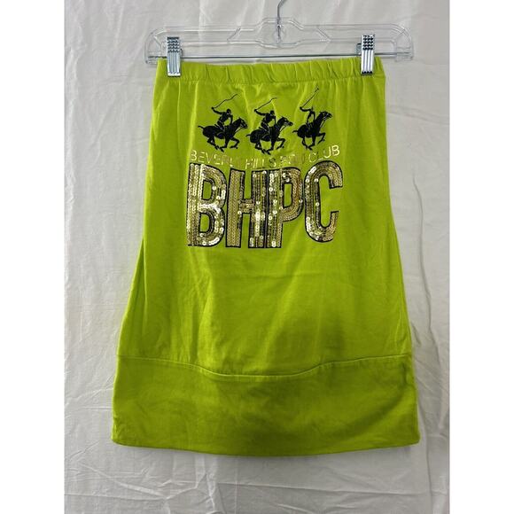Beverly Hills Polo Club Women’s‎ Green Long Pull On Tube Top Size Small - Picture 1 of 8